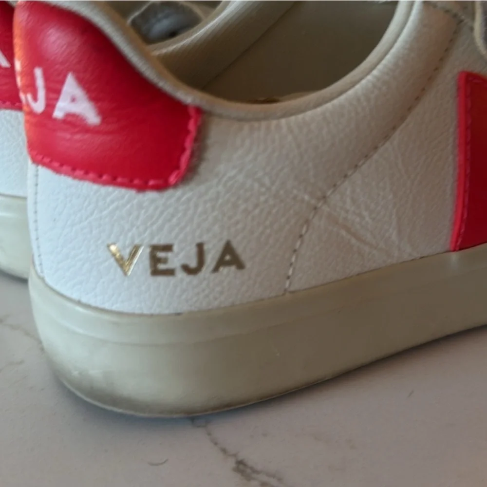 Veja Sneakers Shoes in White and Bright Pink Size EUR 36 US 5 - Picture 3 of 7